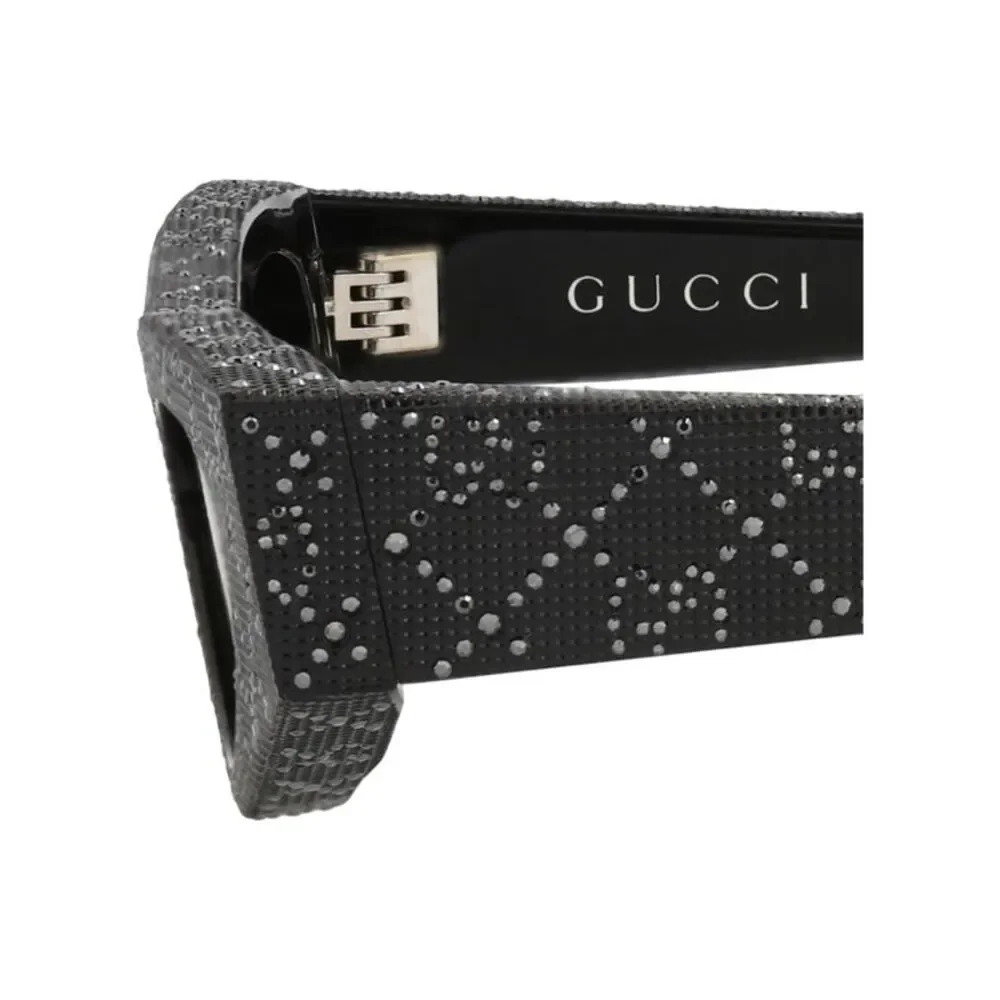 Gucci Cat Eye-Frame Recycled Acetate Sunglasses Black Womens